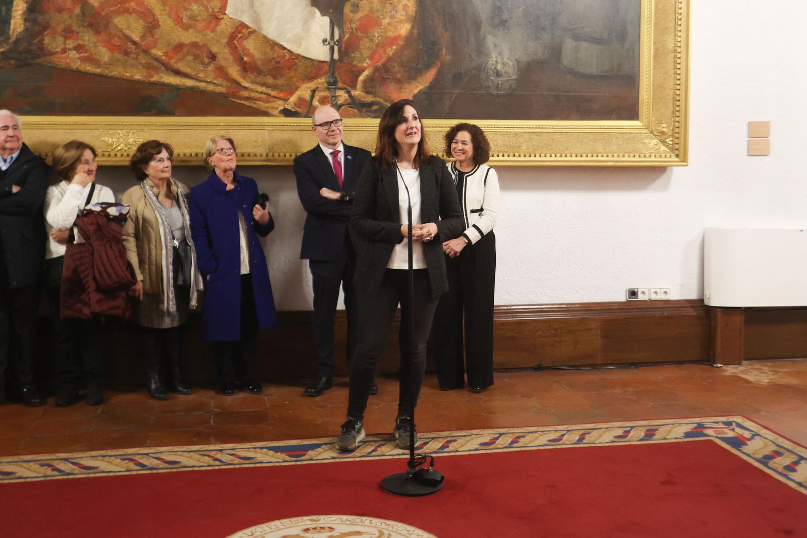 Todas las imágenes de la presentación del retrato de la rectora de la Universidad de Granada, Pilar Aranda