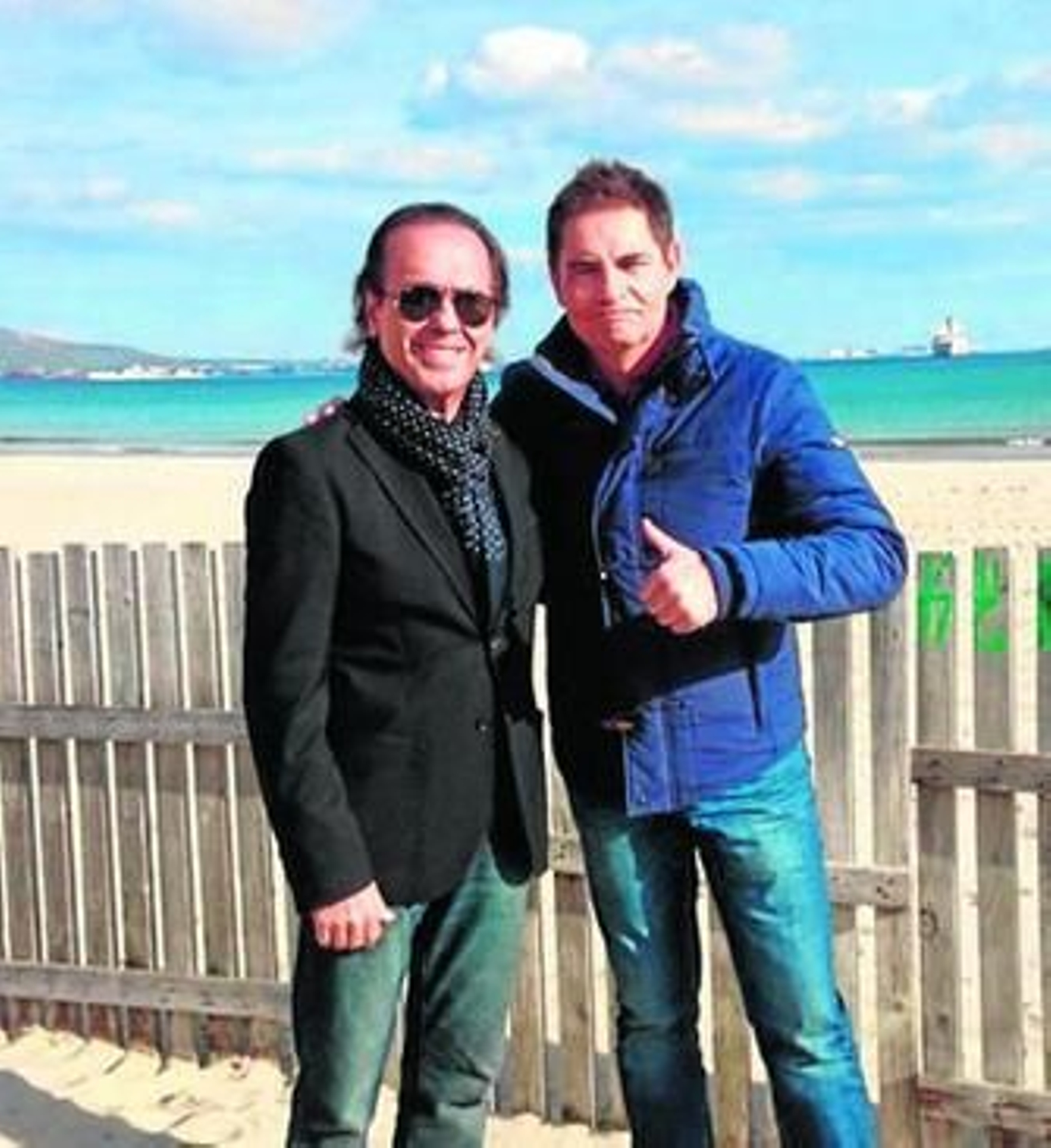 Pepe de Lucía y el presentador del programa, Rafael Cremades.