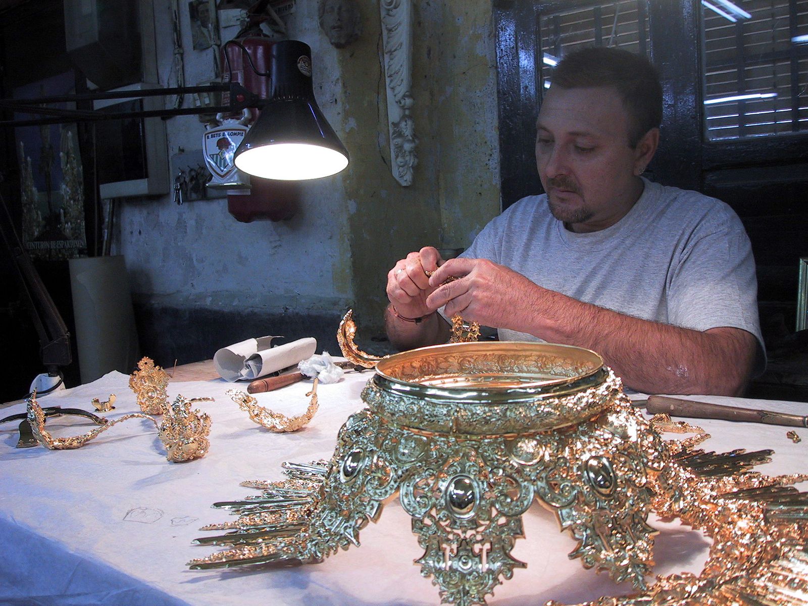 Taller de orfebrería de los Hermanos Delgado.
