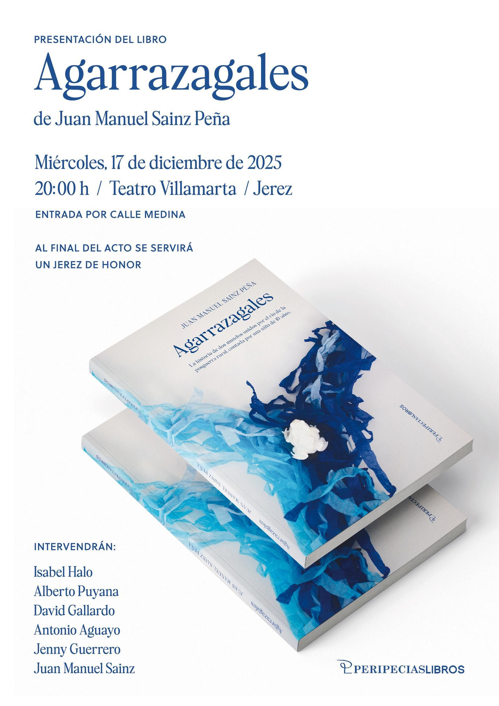 Cartel anunciador de la presentación de 'Agarrazagales'.