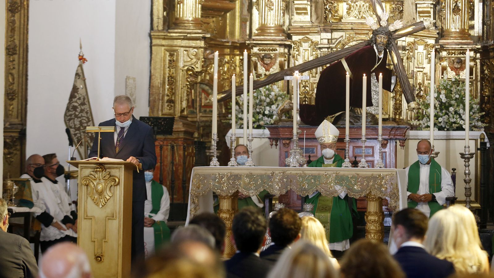 Bendición del retablo en la iglesia de San Lucas