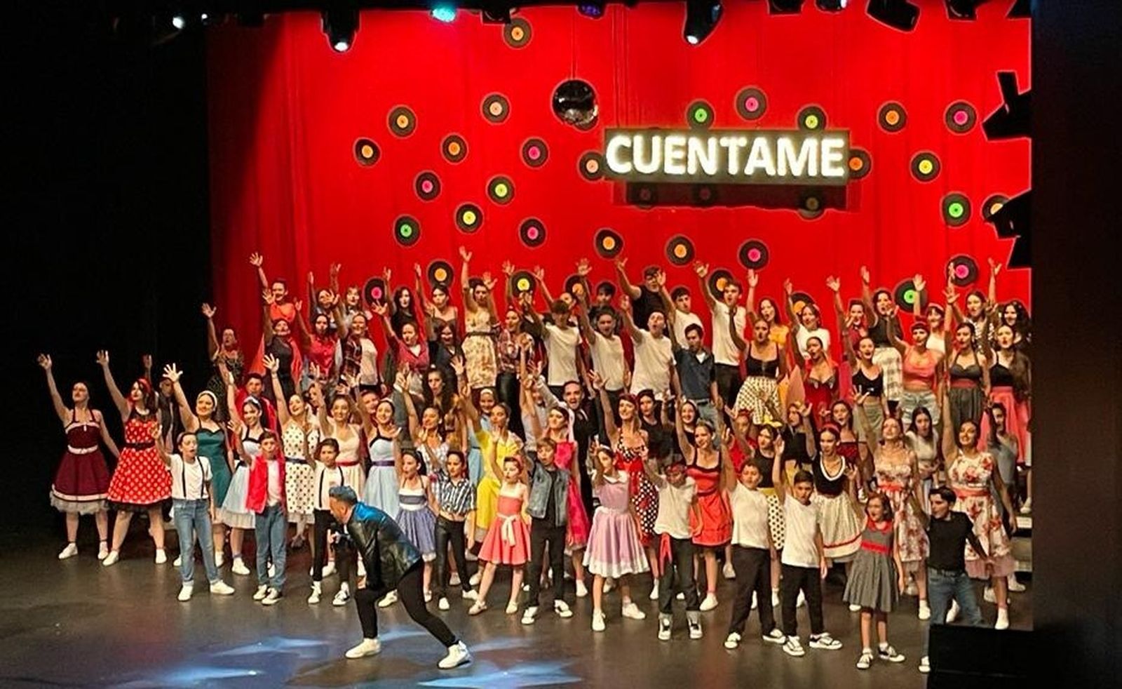 Una imagen del musical 'Cuéntame', representado en el teatro Pedro Muñoz Seca.