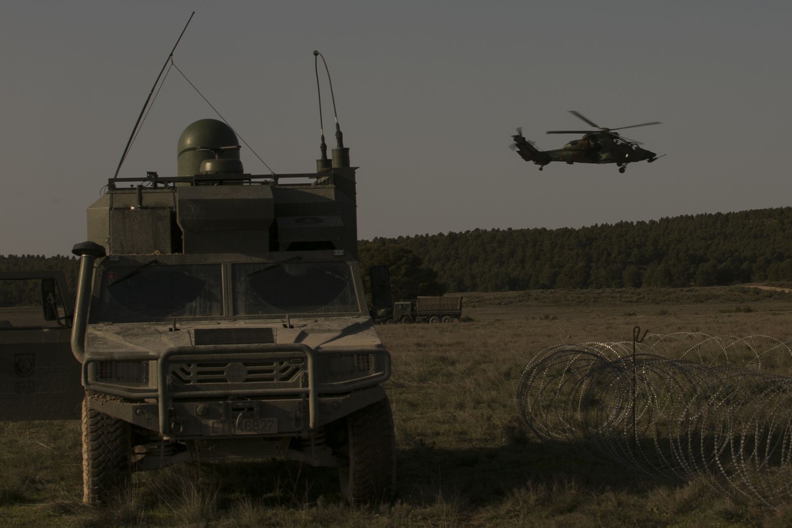 De maniobras con la Legión