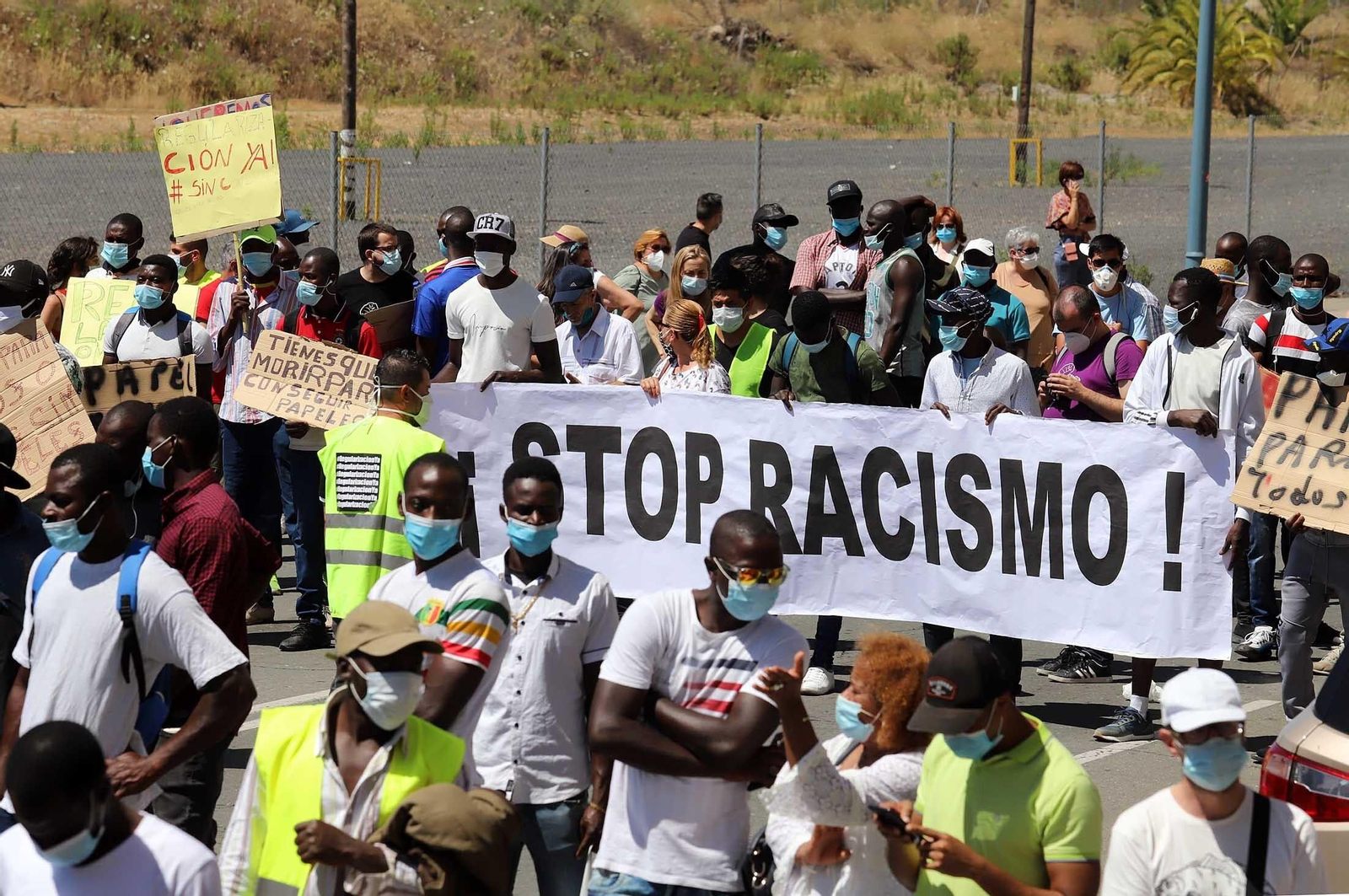 Imágenes de la manifestación por la regularización de inmigrantes