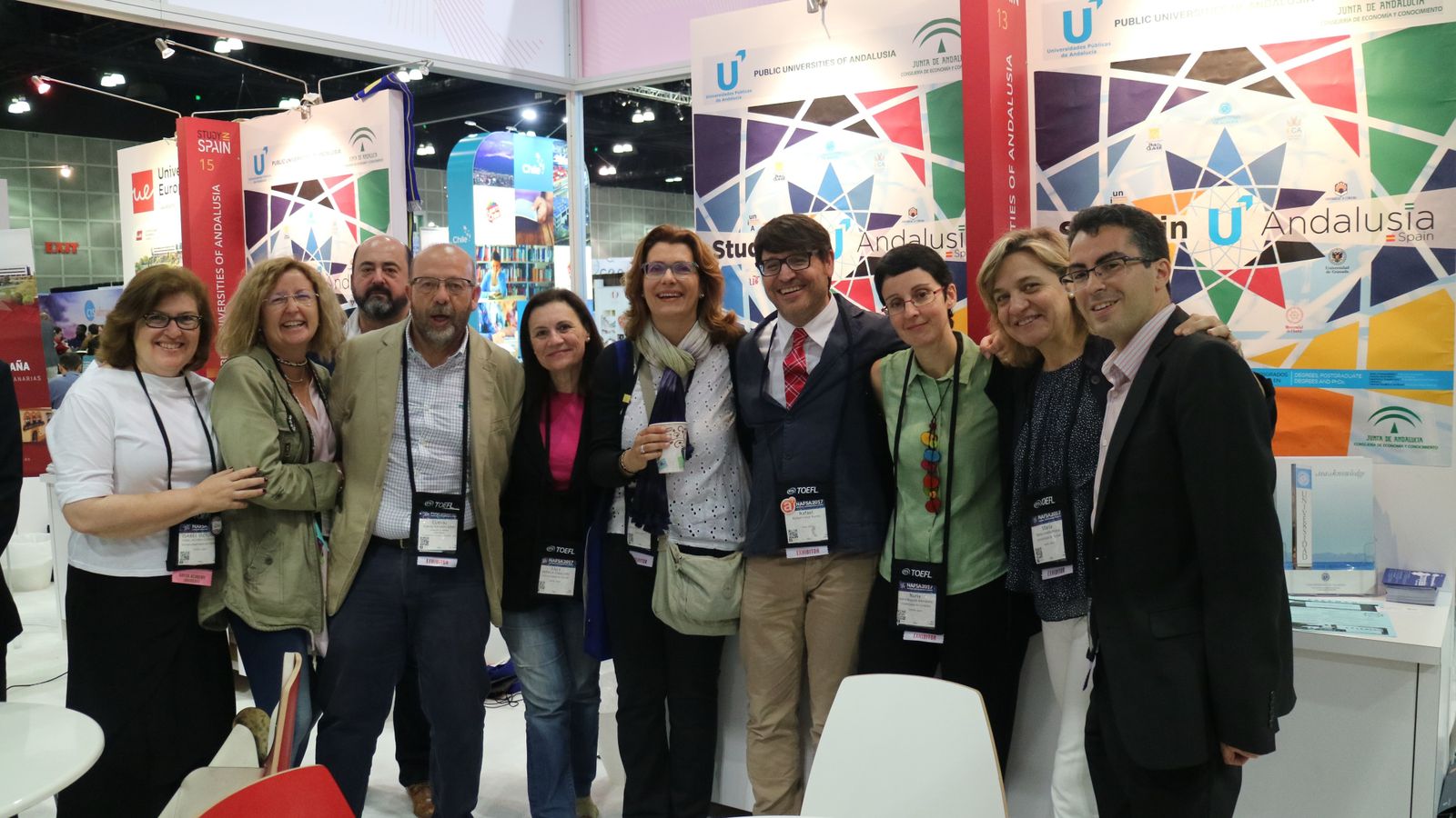 La delegación andaluza, en Nafsa 2017