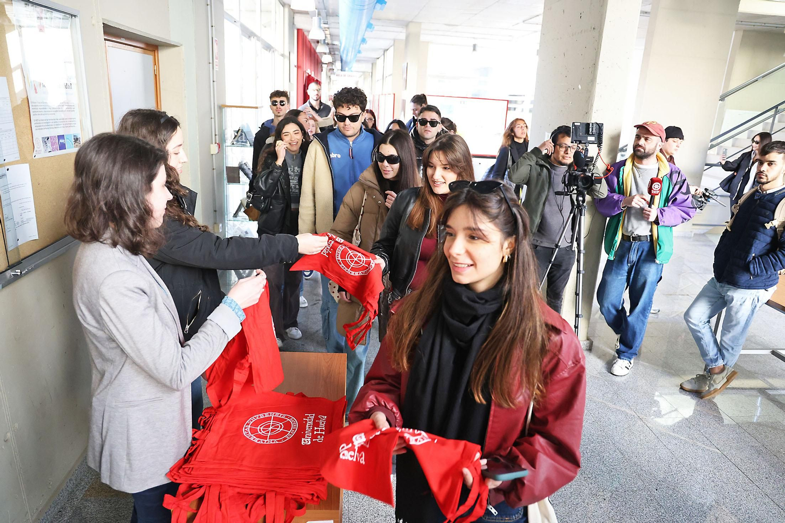 Imágenes de la bienvenida a estudiantes Erasmus de la Universidad de Huelva