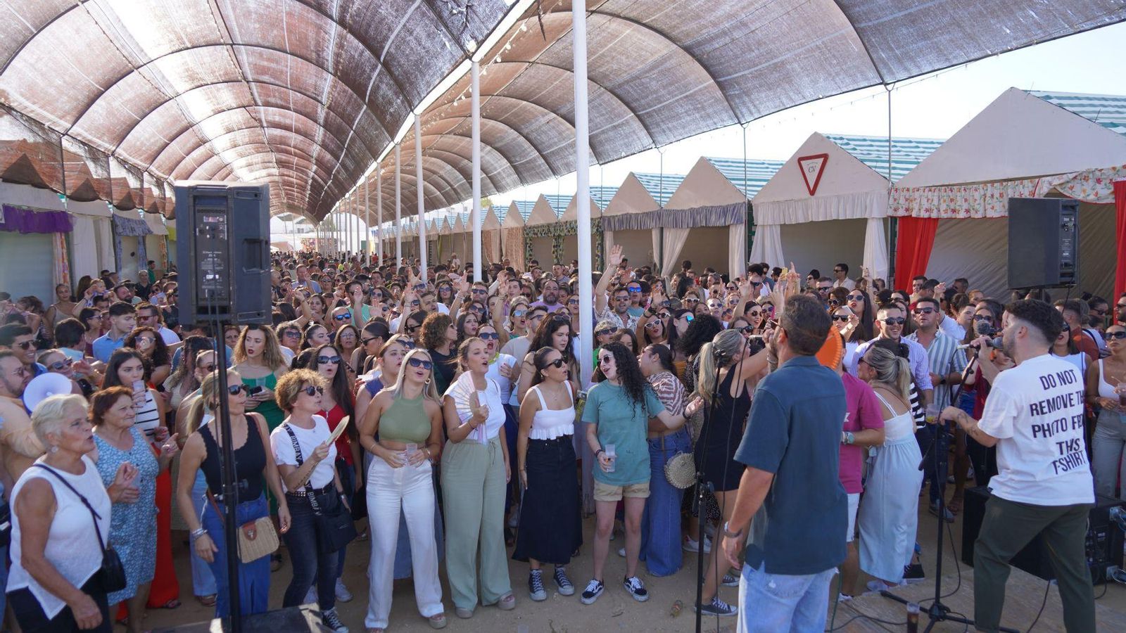 Recinto ferial durante la celebración de la festividad en otros años.