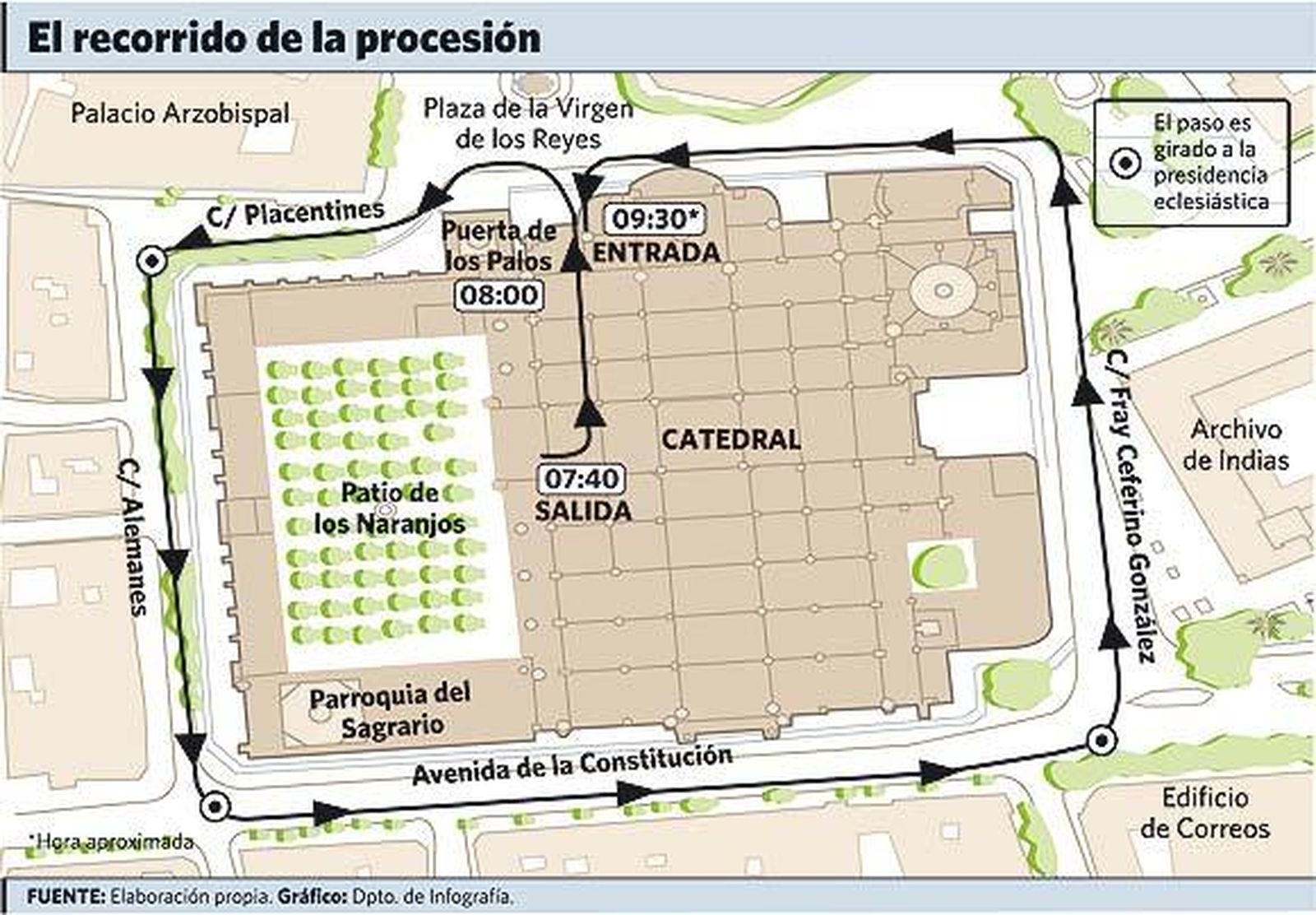 El cardenal preside la última gran procesión antes de su jubilación