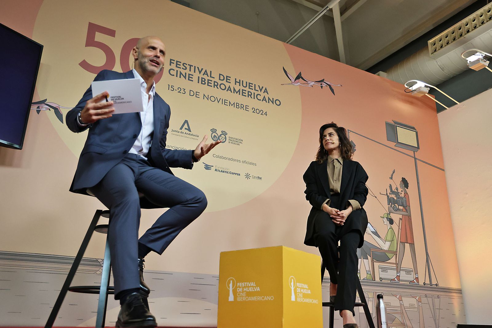 Imágenes de María León en el Festival de Cine Iberomaericano de Huelva