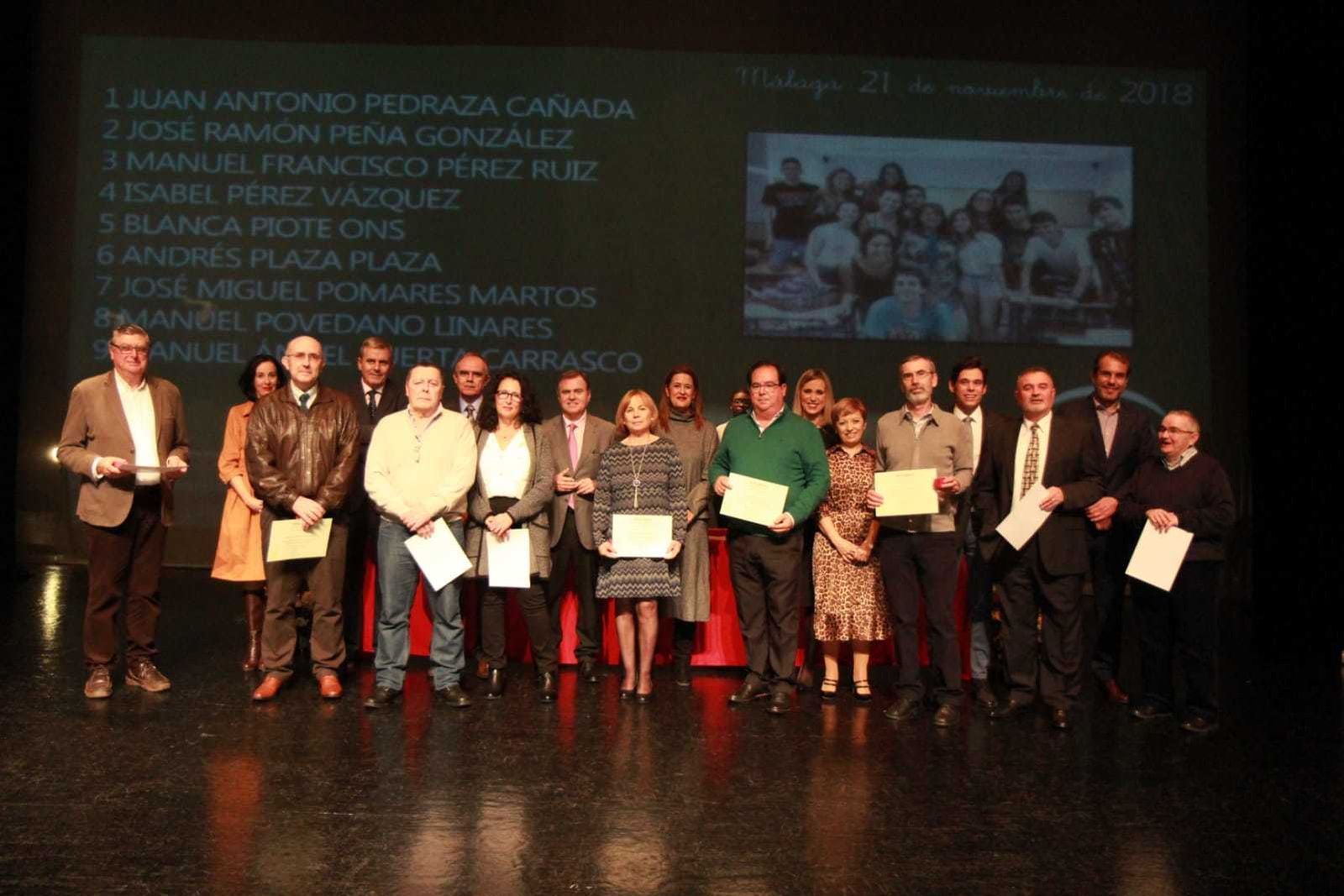 Acto de homenaje a los docentes jubilados en la provincia de Málaga