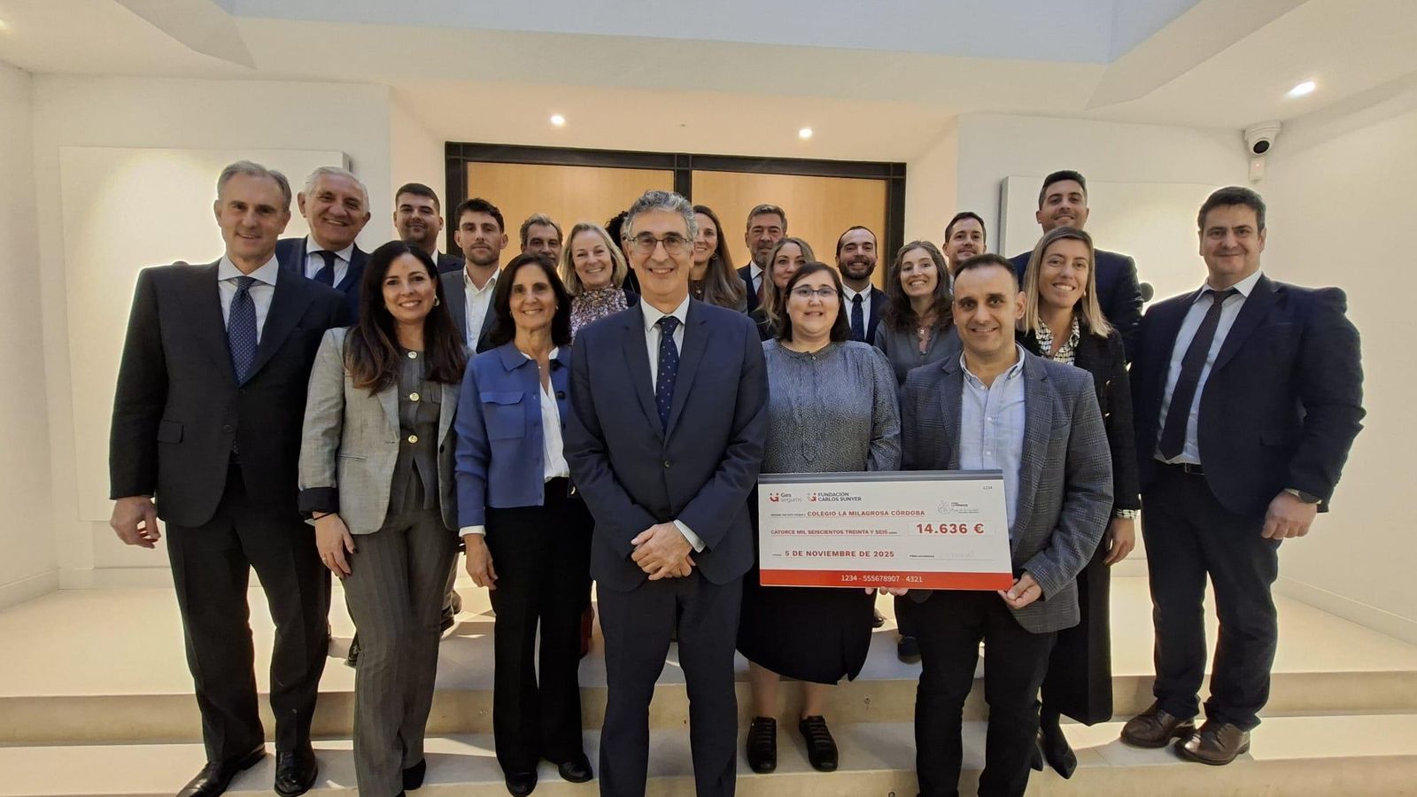 Acto de entrega del premio en la sede de la Fundación Carlos Sunyer