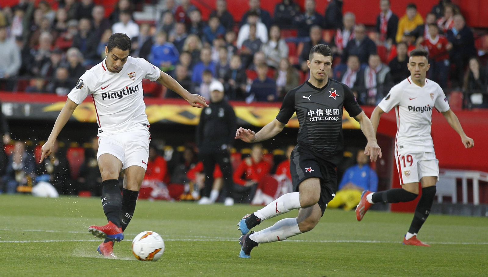 Las imágenes del Sevilla FC - Slavia de Praga