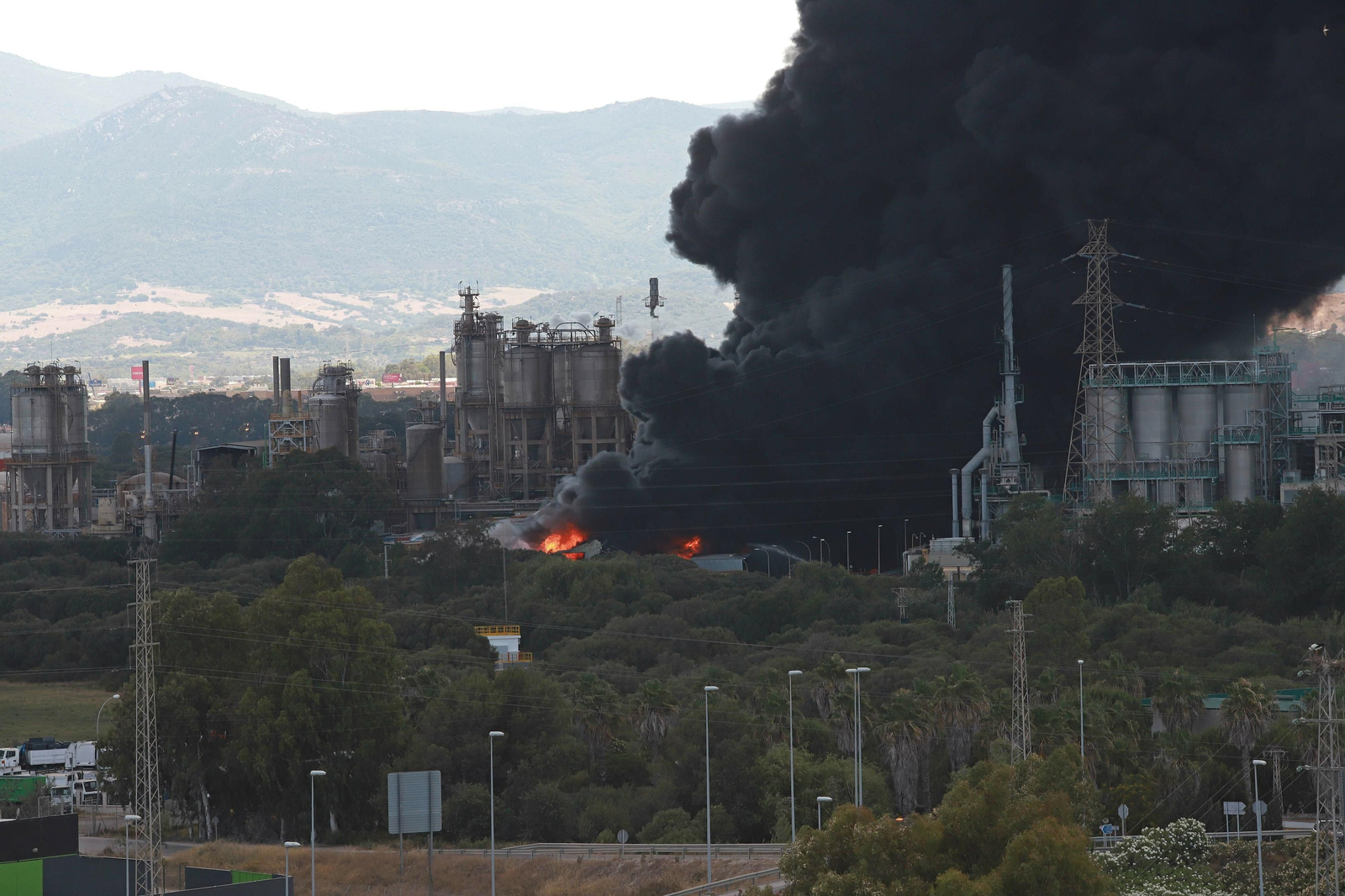 Incendio en la fábrica de Indorama