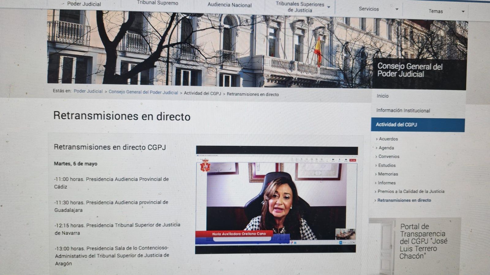 Nuria Orellana durante su intervención Nuria Orellana durante su intervención