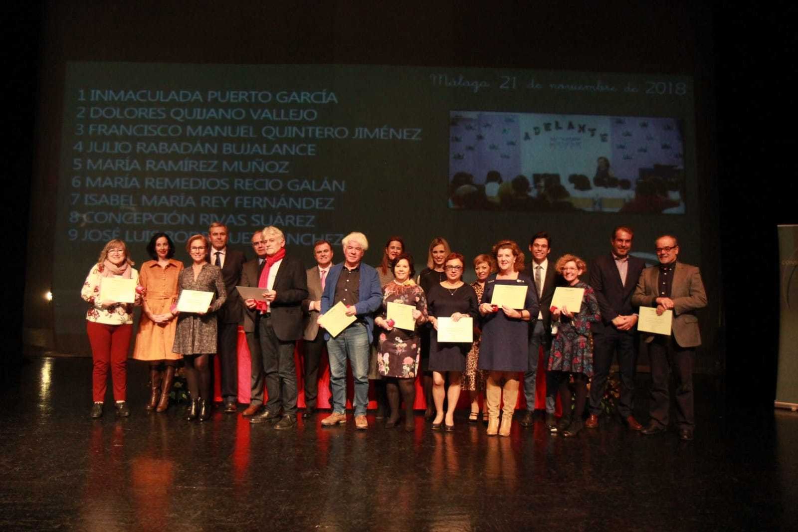 Acto de homenaje a los docentes jubilados en la provincia de Málaga