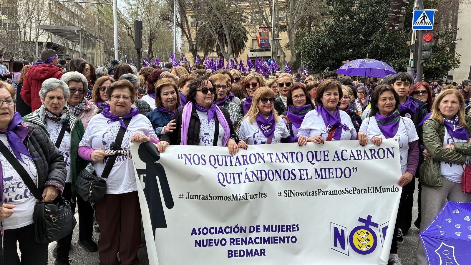 Manifestación del Día de la Mujer en Jaén.