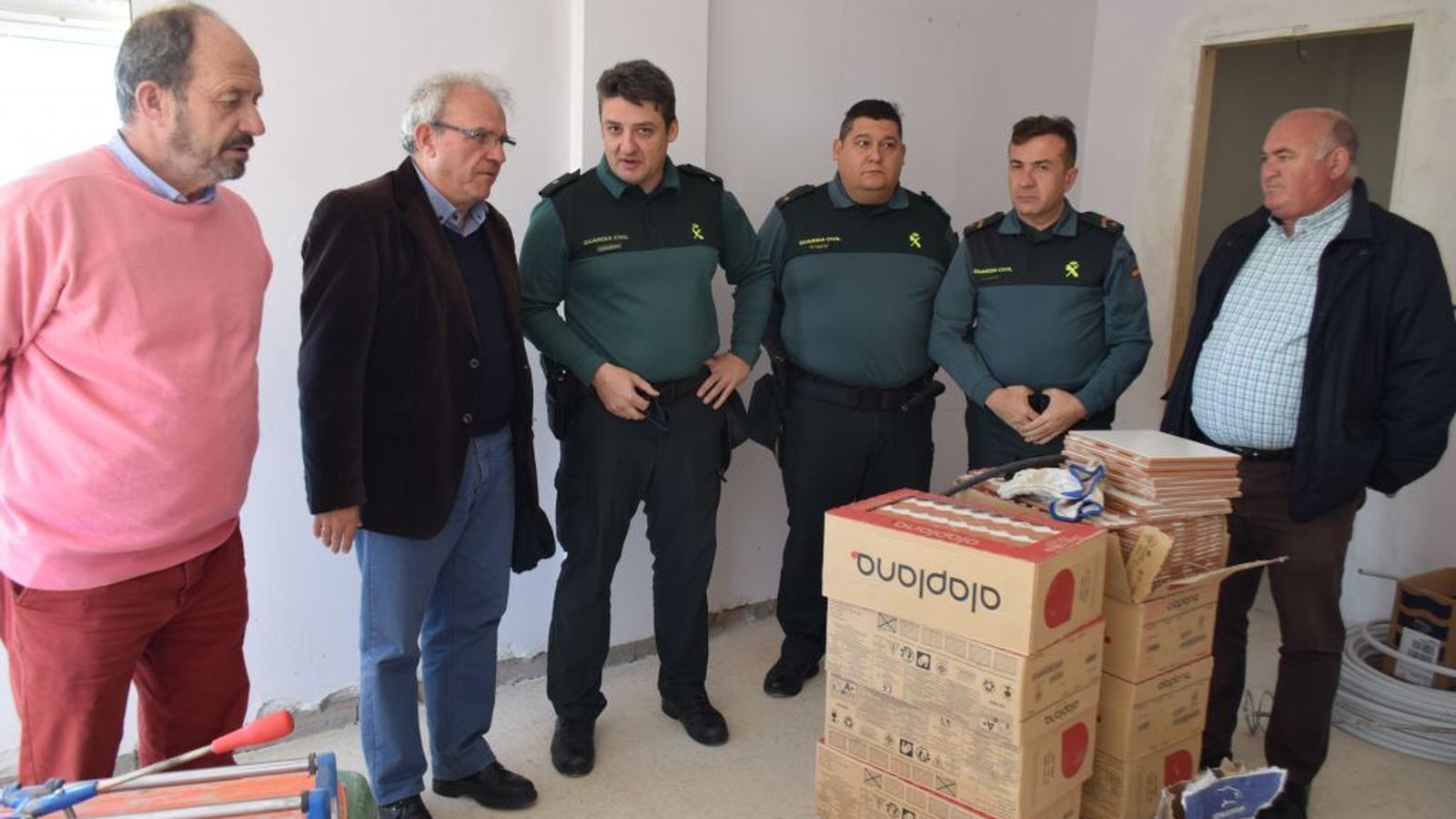 Visita a las obras de ampliación.