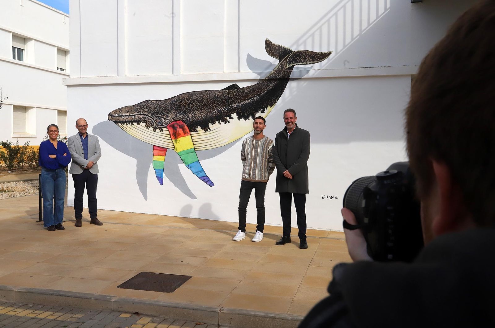 Wild Welva y María JL Hierro inauguran las nuevas intervenciones de Arte urbano en el Campus del Carmen, en imágenes
