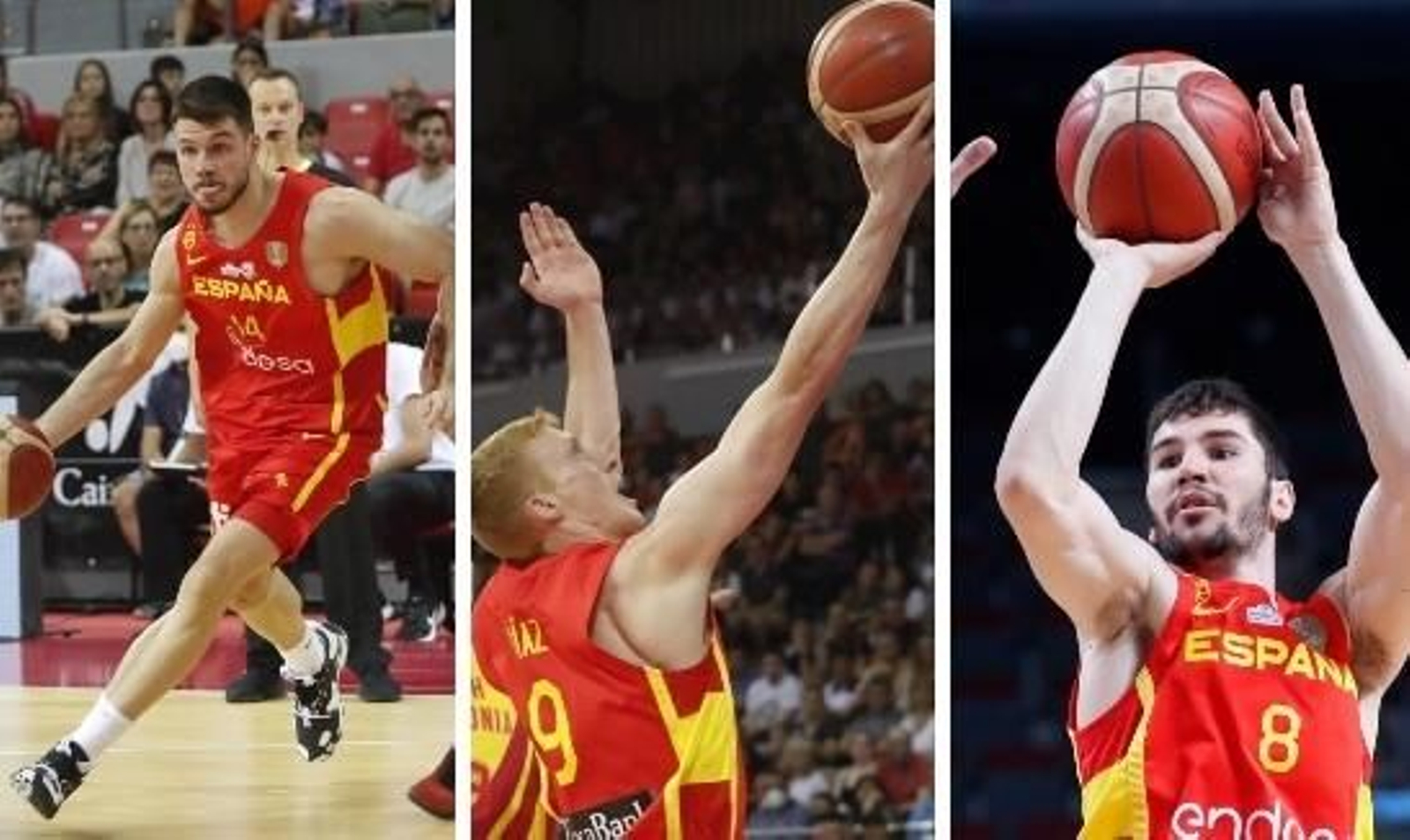 Barreiro, Díaz y Brizuela, con la selección.