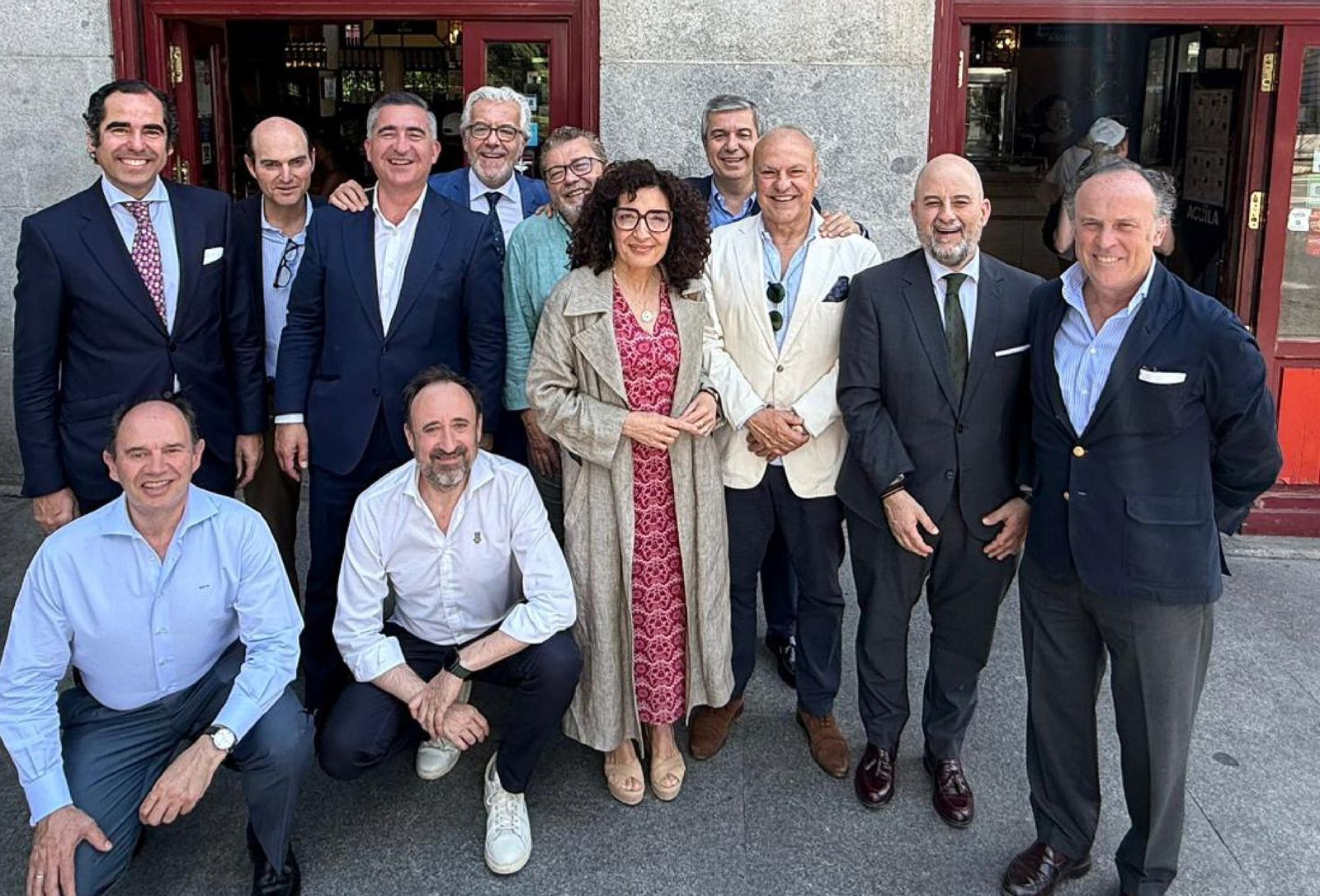 María del Mar Pageo con miembros de la asociación TEAM.