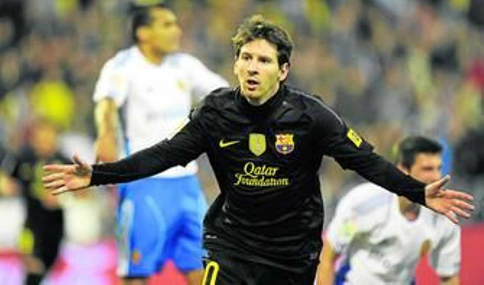 Messi continúa batiendo récords con la camiseta azulgrana. Ya ha marcado en 100 partidos de Liga.