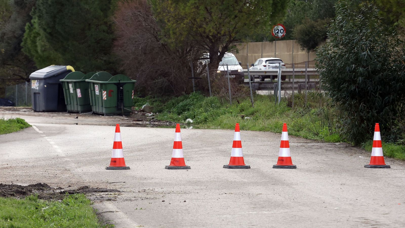 El Guadalete comienza a bajar su nivel poco a poco por la zona rural de Jerez