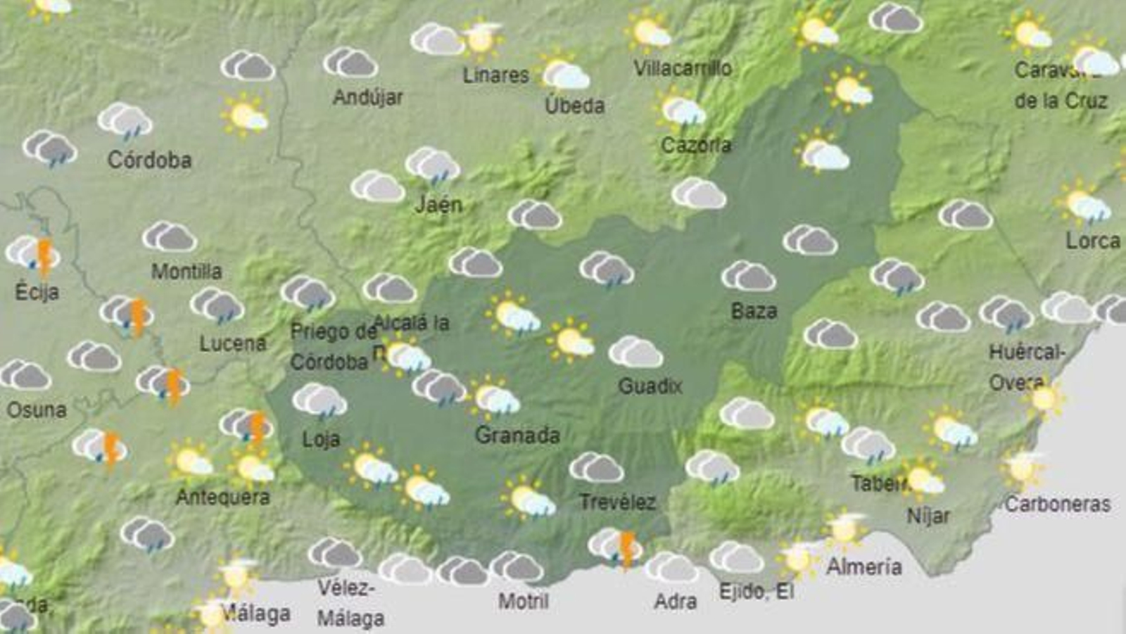 Tiempo en Granada el 20 de septiembre de 2024 Tiempo en Granada el 20 de septiembre de 2024