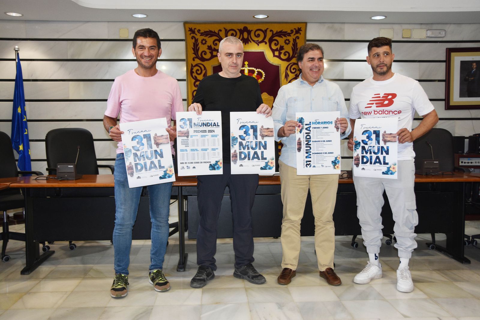 Presentación del Mundial de futbolín de Punta Umbría.
