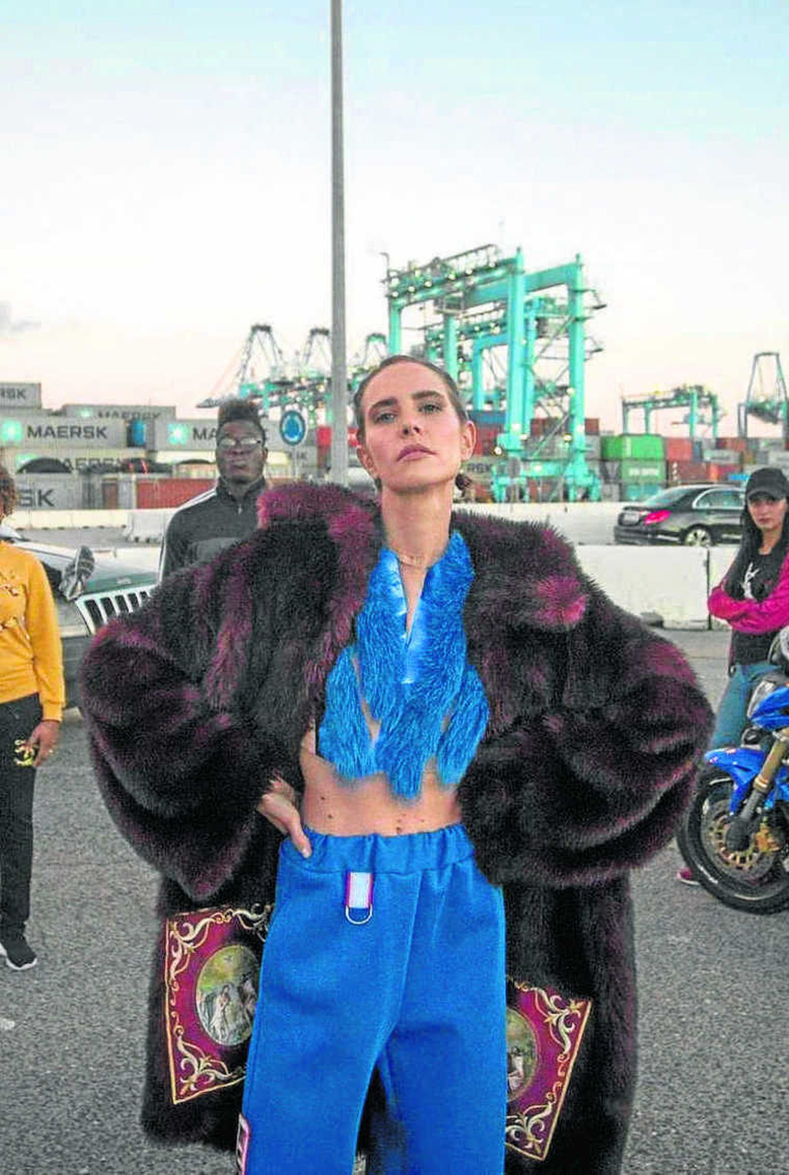 Brisa durante la grabación del videoclip de su nueva canción 'Jericó'.