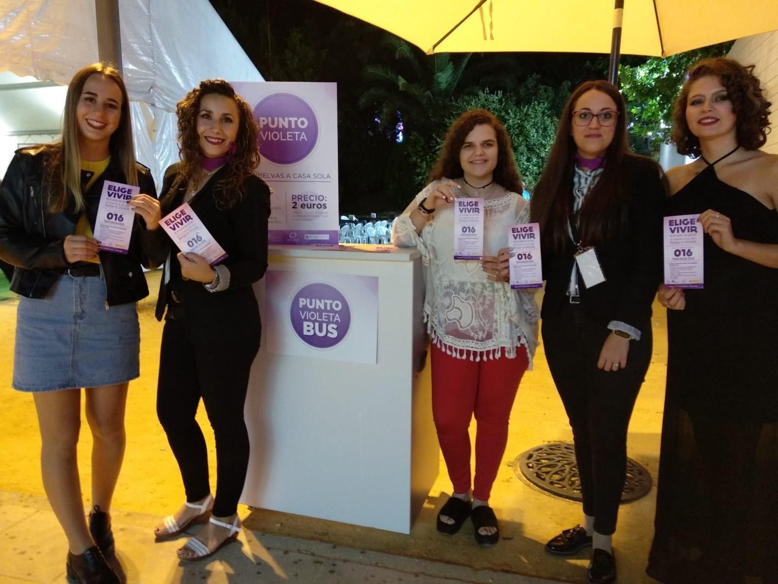 Punto violeta, en la feria de Huétor Tájar Punto violeta, en la feria de Huétor Tájar