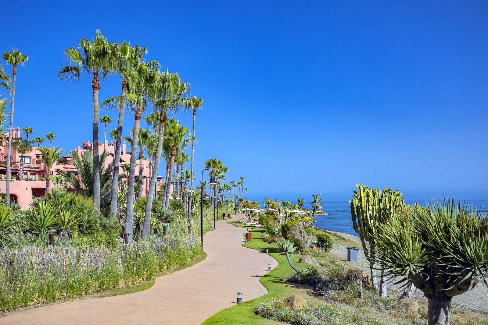 El corredor litoral de Estepona a la altura de Cabo Bermejo.
