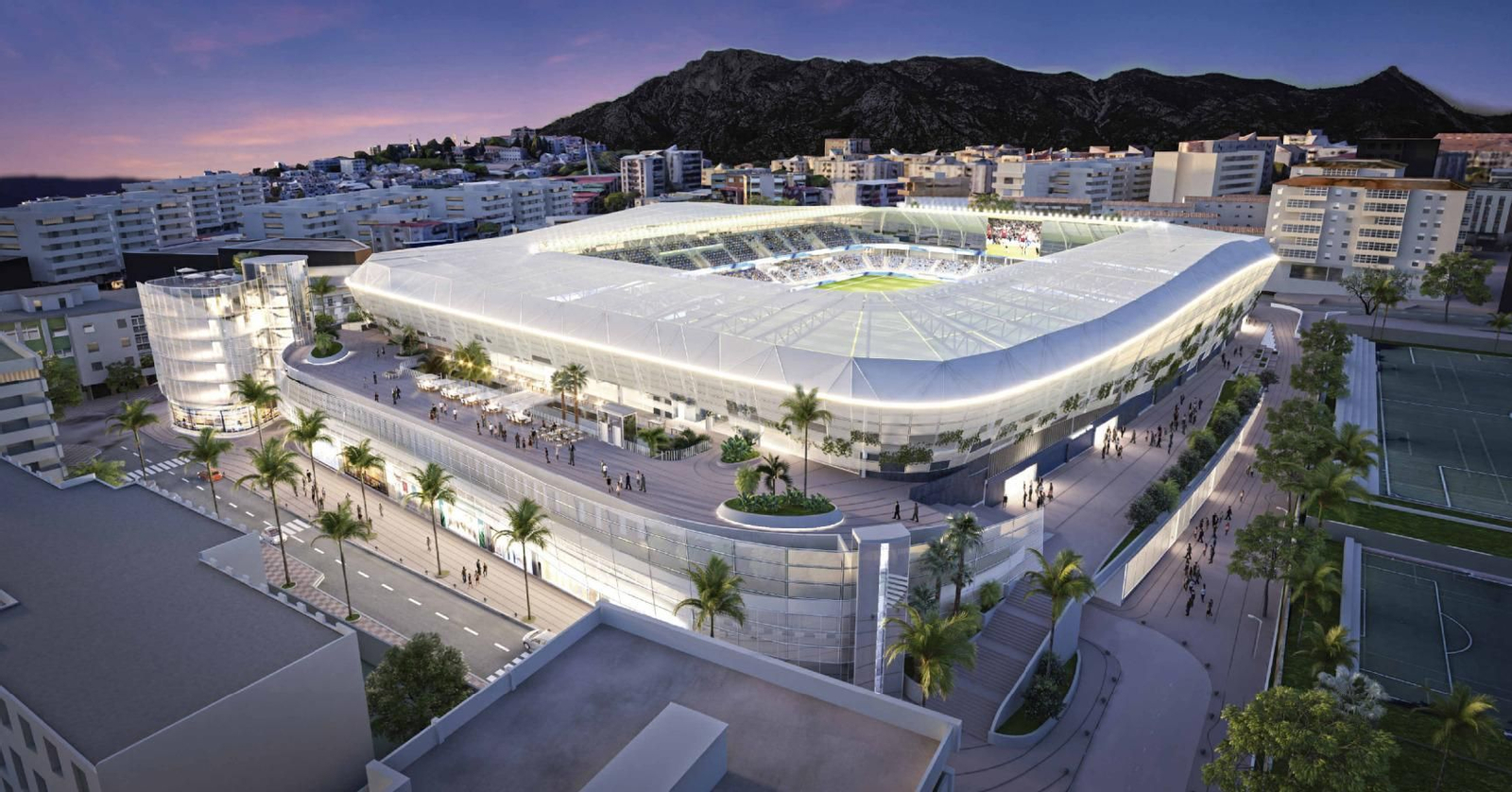 Una infografía del proyecto del futuro Estadio.