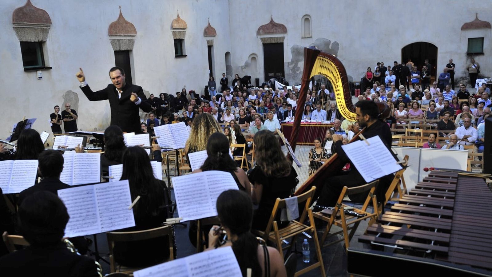 Certamen de bandas en el Castillo, en una imagen de archivo.