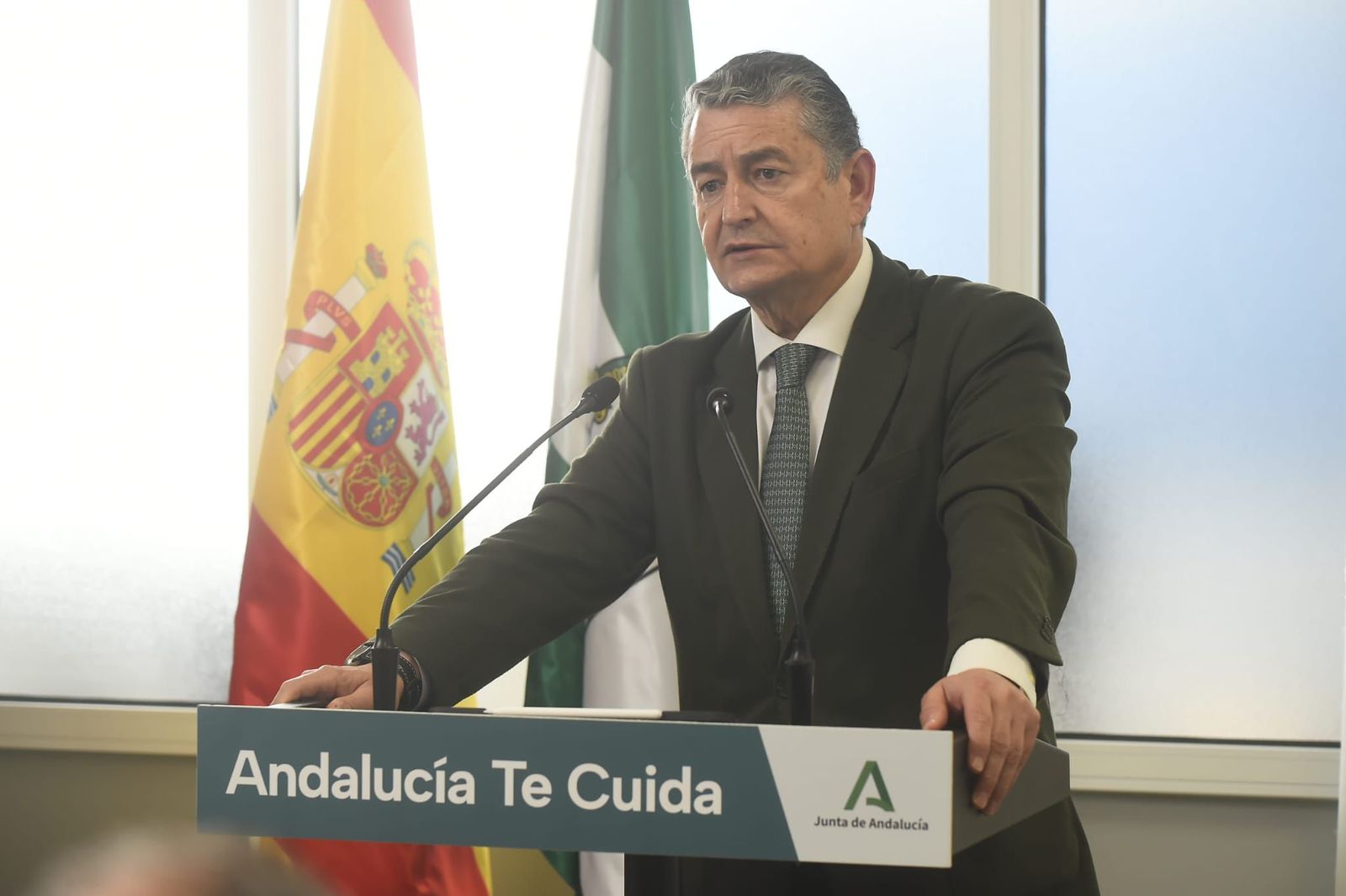 Antonio Sanz, consejero de Sanidad, Presidencia y Emergencias de la Junta de Andalucía