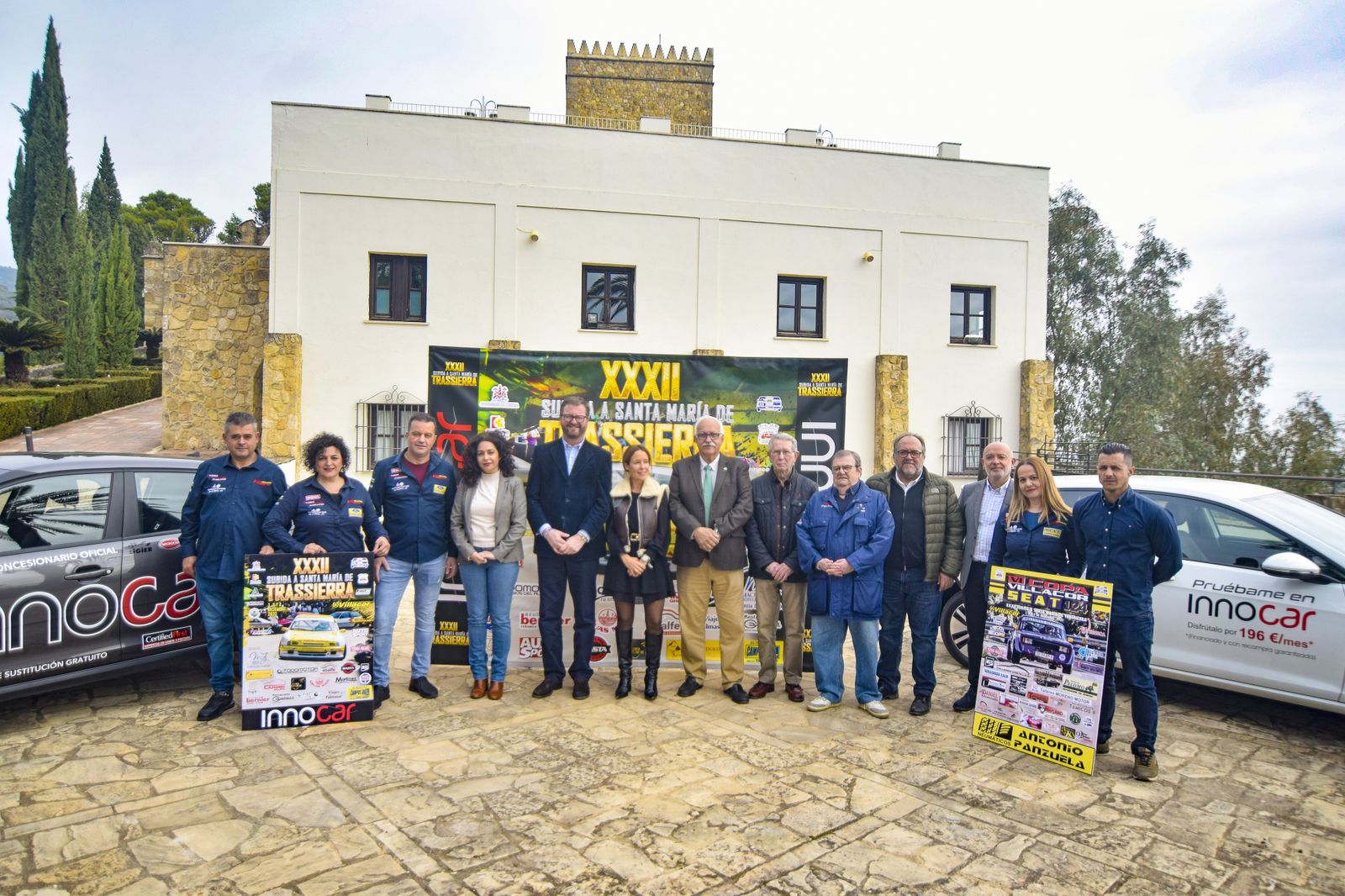 Las autoridades y organizadores, durante la presentación de la prueba.