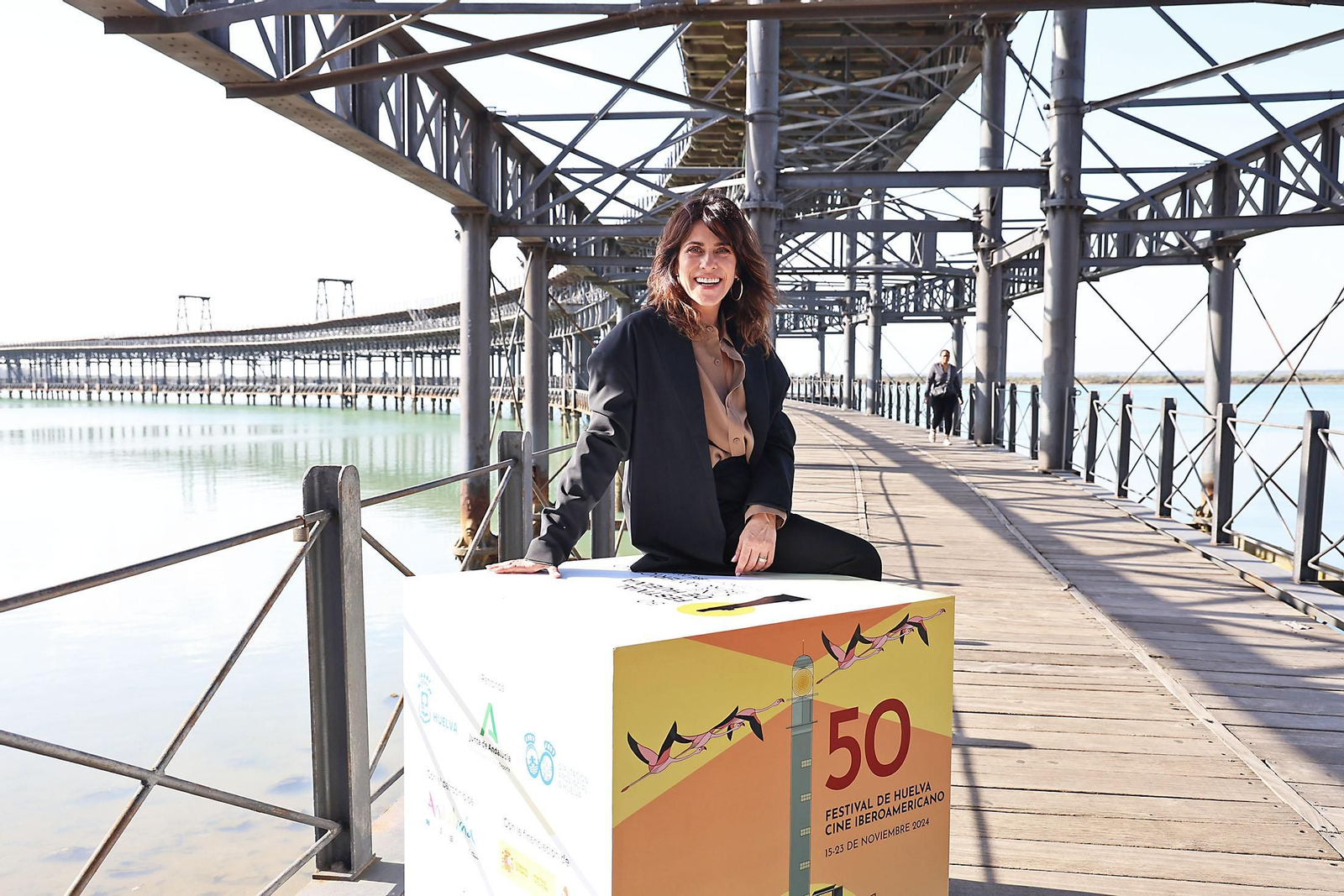 Imágenes de María León en el Festival de Cine Iberomaericano de Huelva