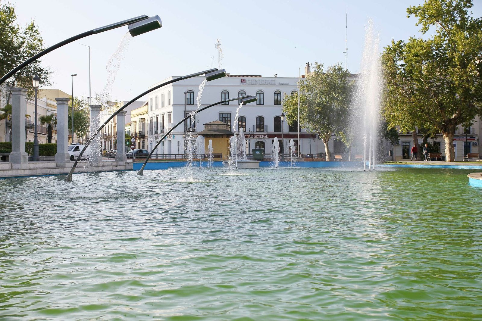 Estado que presentaba la tarde de este martes la fuente del Mamelón.