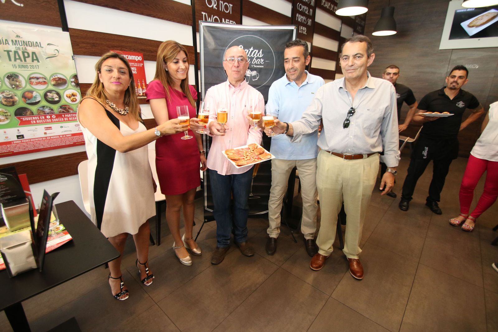 Durante el brindis se mostraron gran variedad de los platos a degustar.