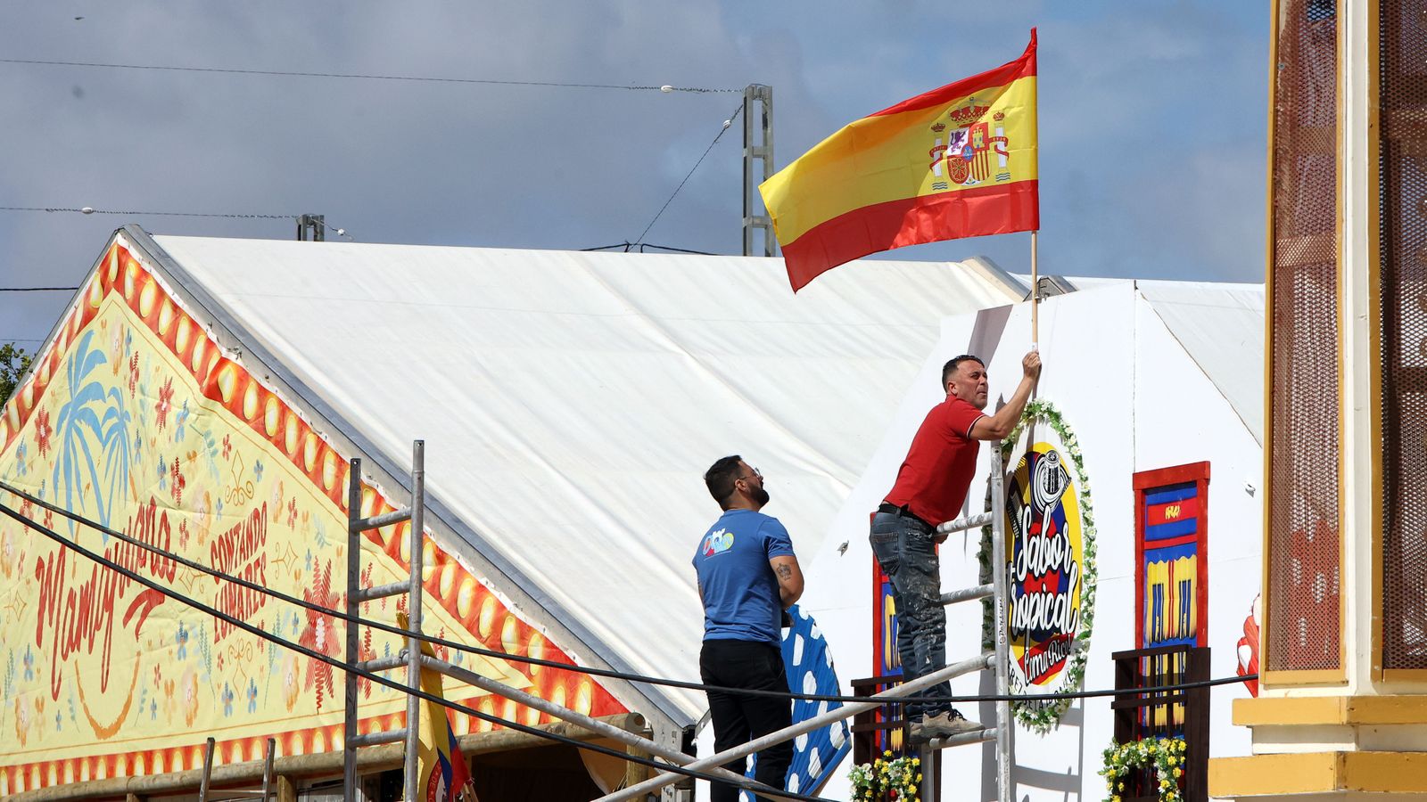 Preparativos en la Feria del Caballo 2024 de Jerez