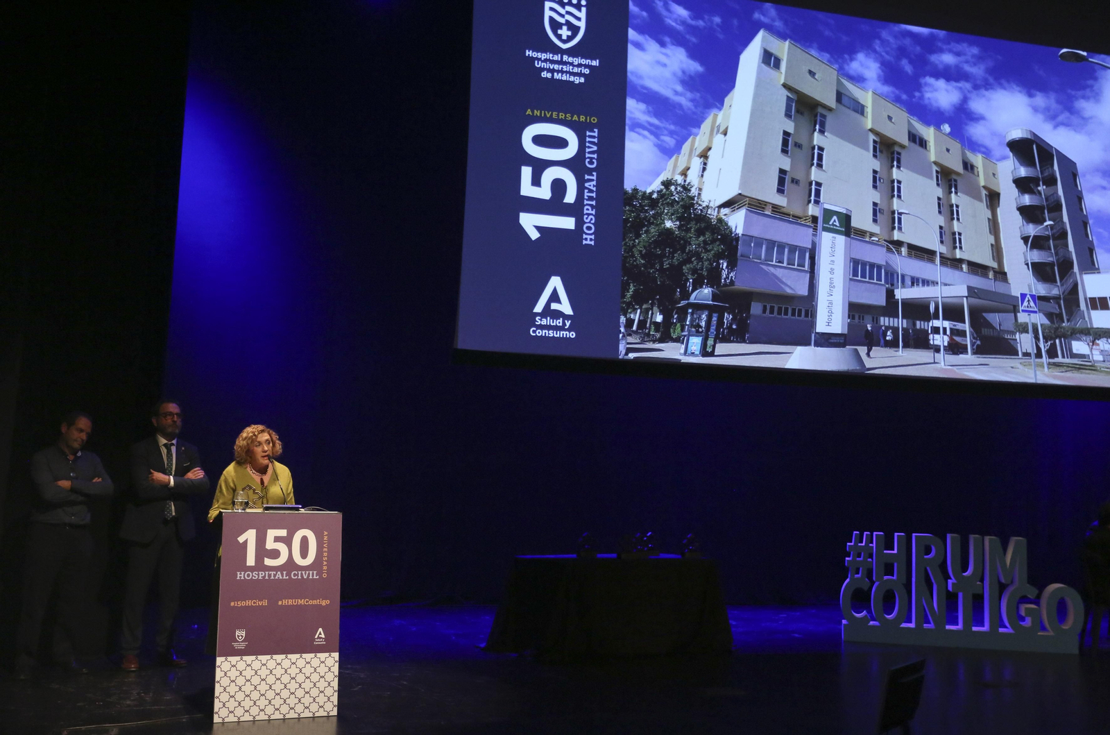 La imágenes de la celebración del 150 aniversario del Hospital Civil de Málaga