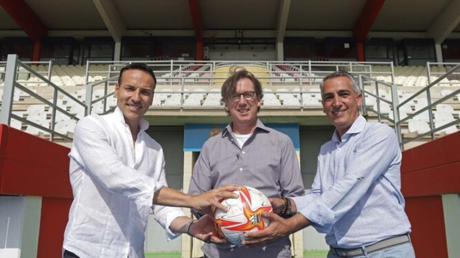 Félix Sancho, Mac Lackey y Ramón Robert, el pasado verano.