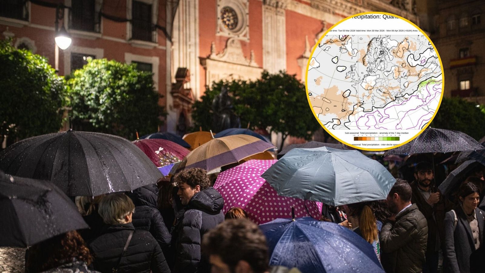 El modelo europeo apuntan a la posible formación de borrascas atlánticas