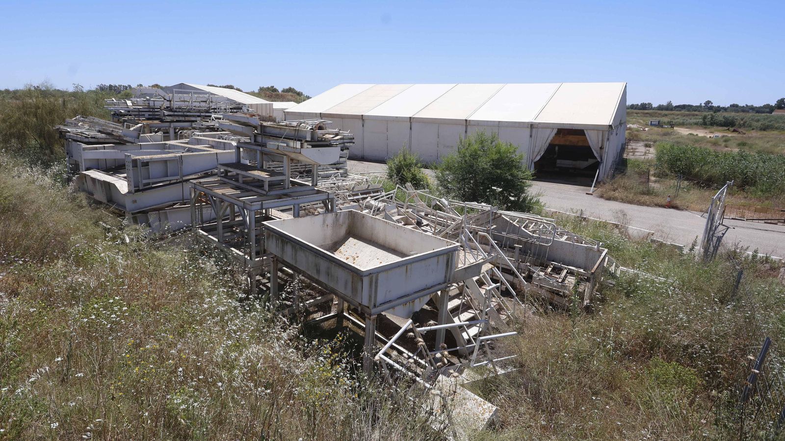 Piezas de la parte trasera de la tuneladora ajenas a la cabeza.