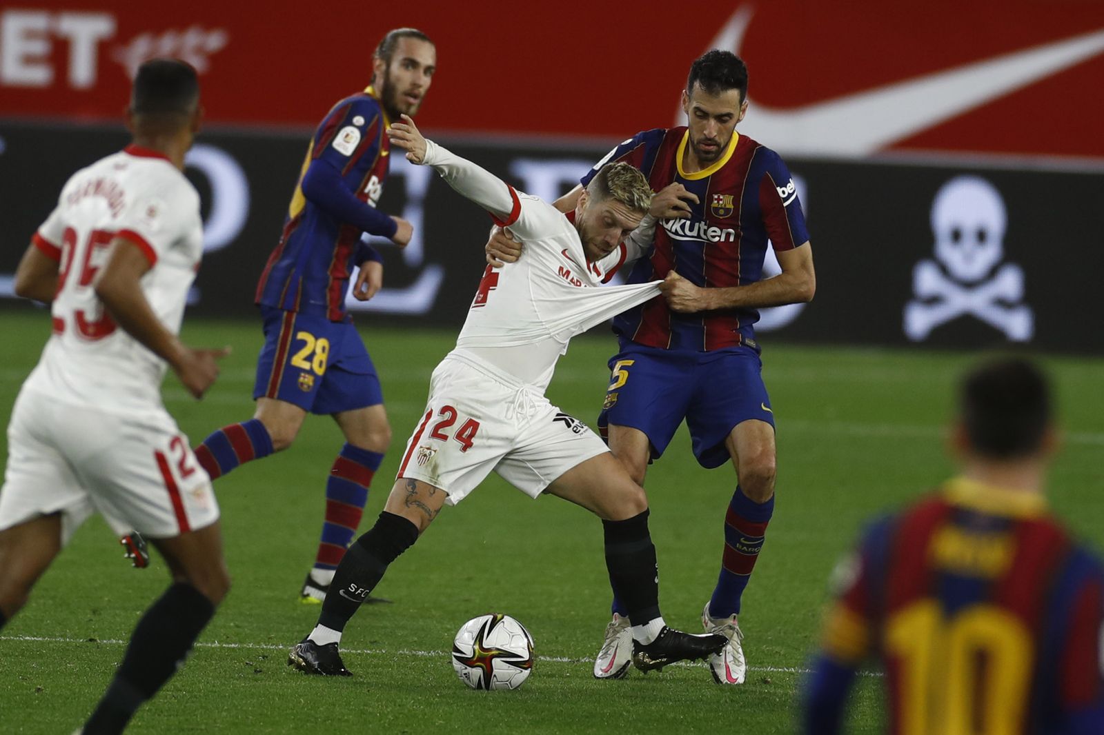 El Sevilla-Barcelona de Copa del Rey, en imágenes