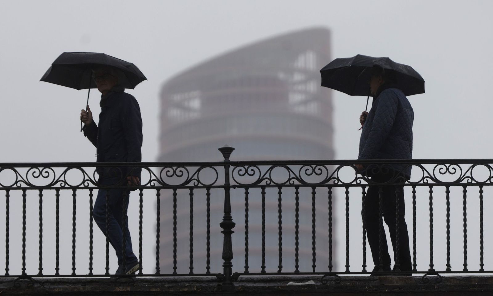 Un día de lluvia en Sevilla