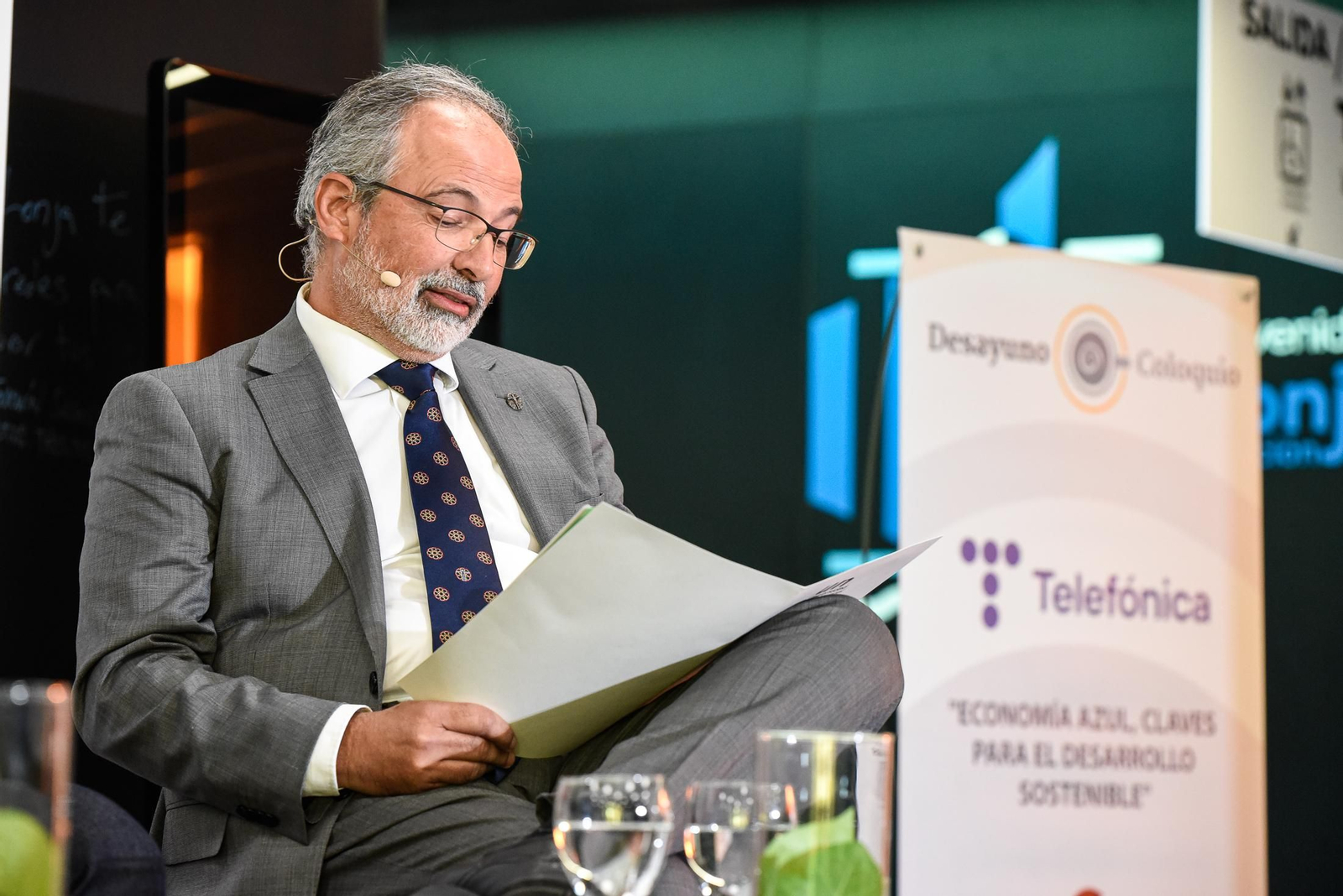 Imágenes del Desayuno Coloquio "Enomía azul, claves para el desarrollo sostenible" organizado por el Grupo Joly