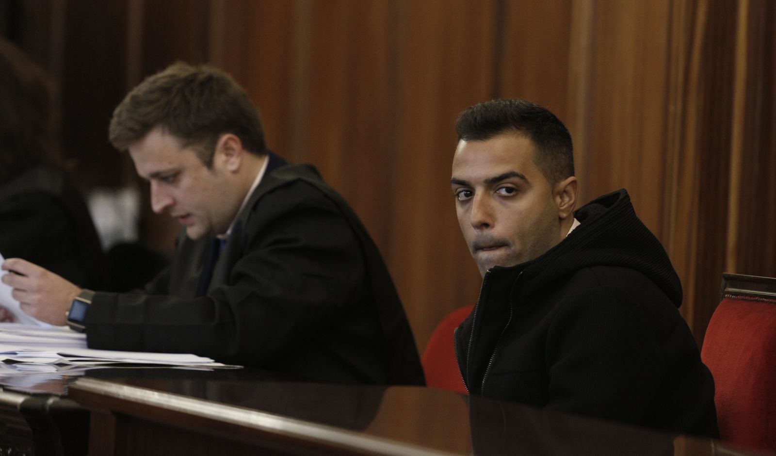 El acusado, Taynan Teixeira, durante el juicio