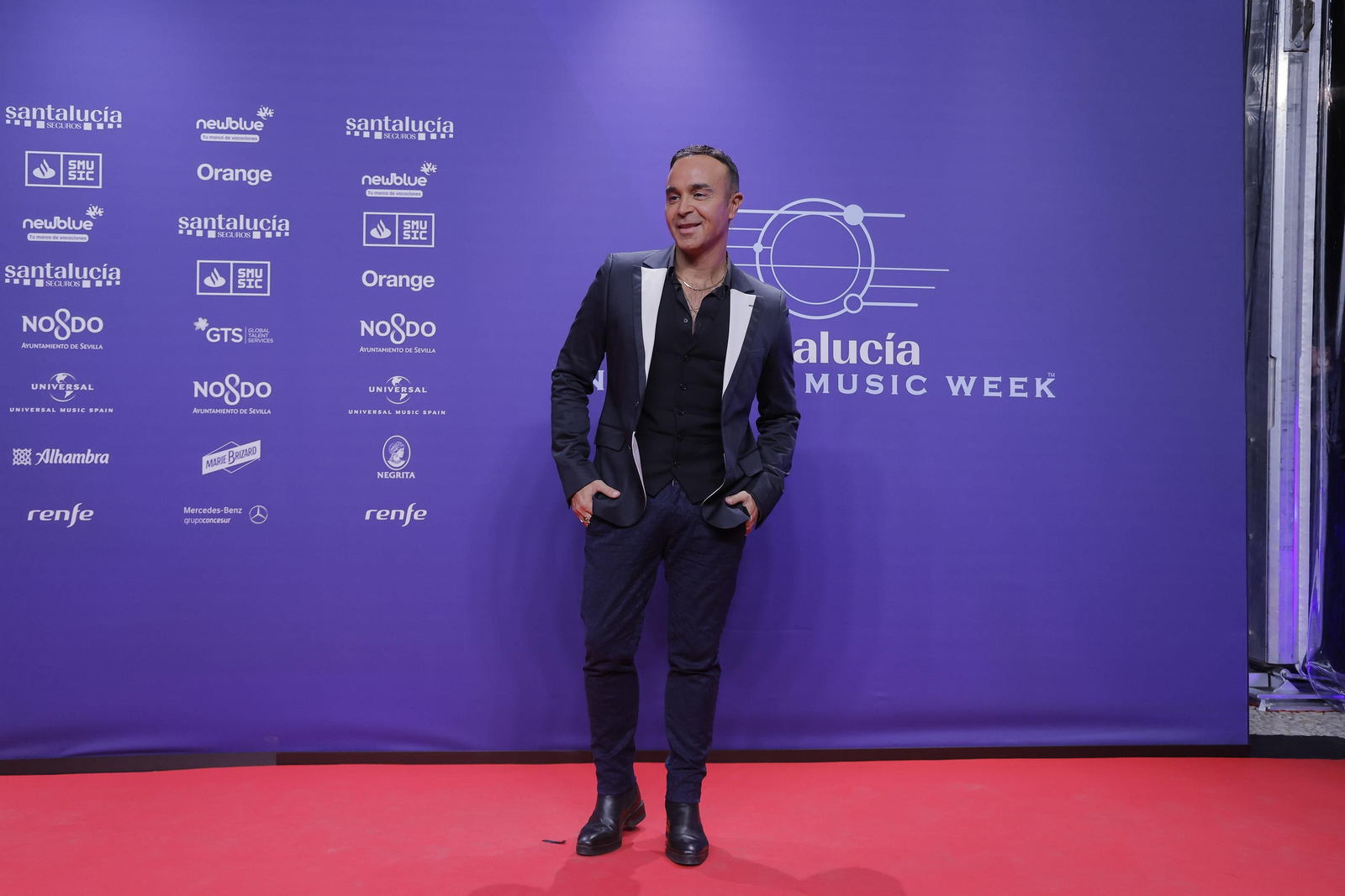 Famosos y artistas en la alfombra roja de la gala del flamenco en los 'Santalucía Universal Music Week'