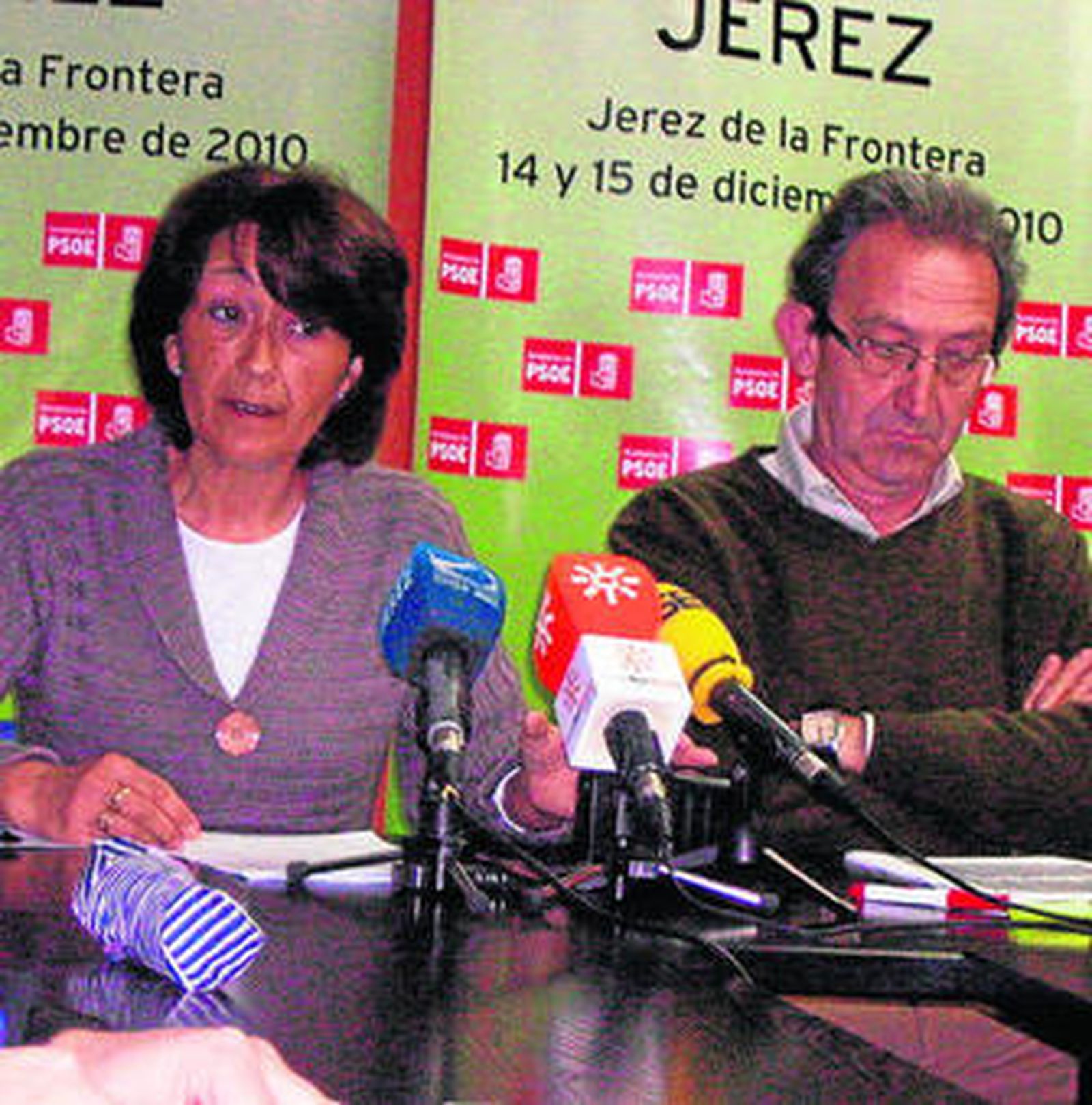 Charo Cano, ayer con Salvador León.