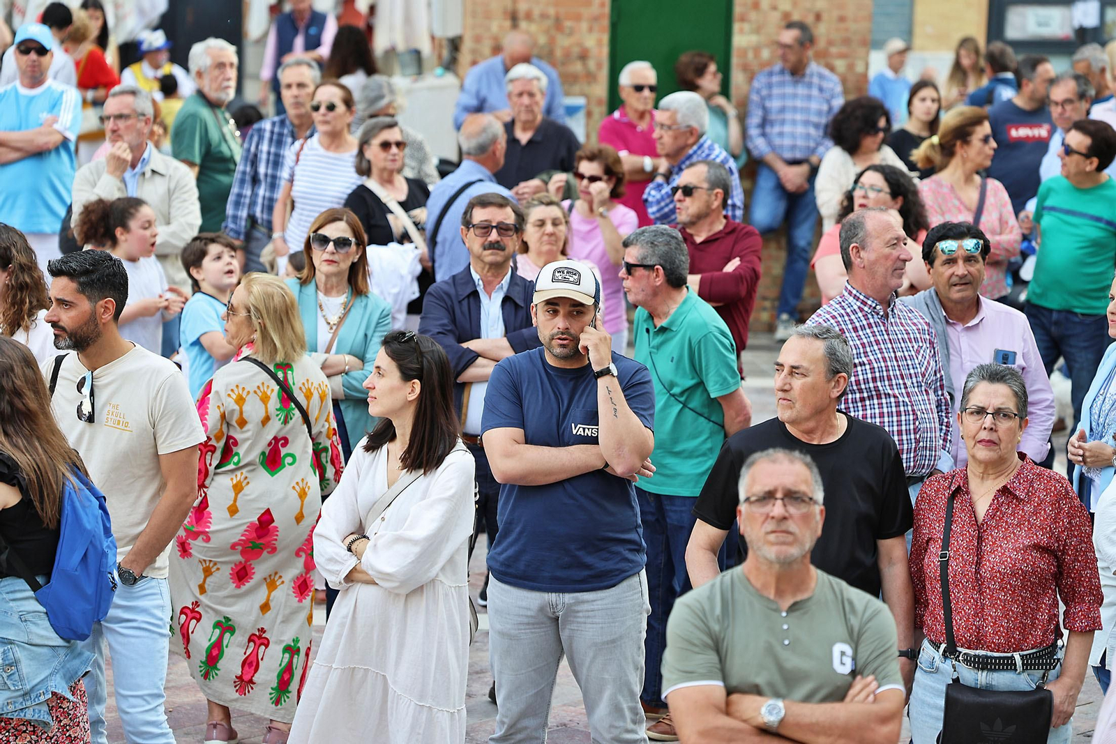 Imágenes de la concentración por las infraestructuras para Huelva